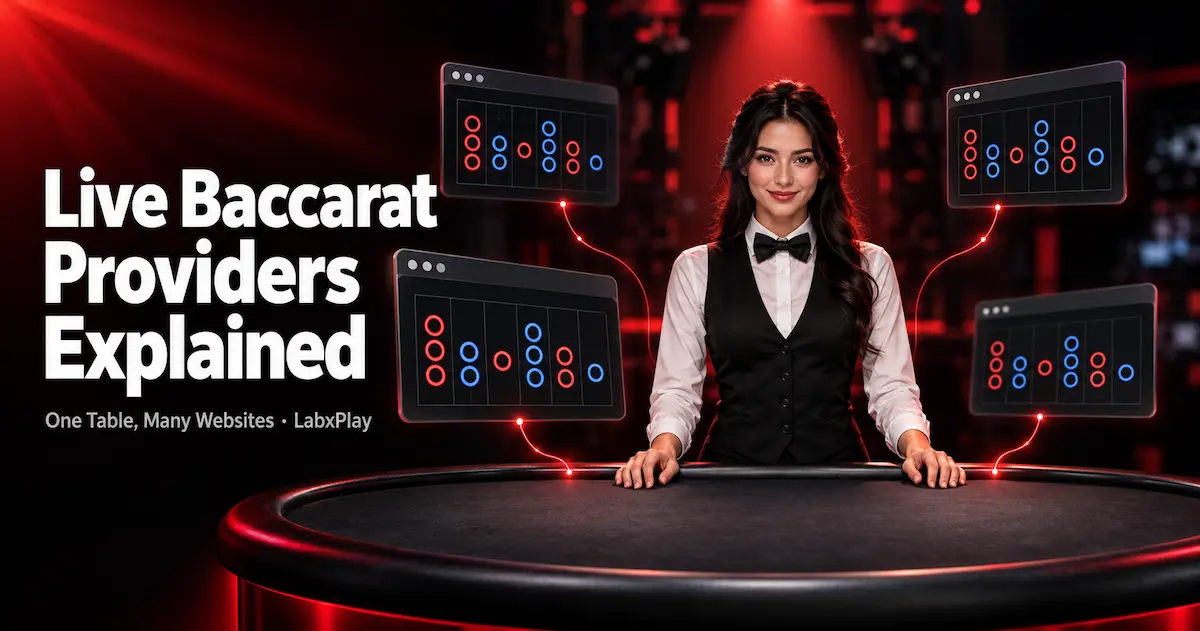 One live baccarat table streamed to many websites, all showing the same roadmap – LabxPlay