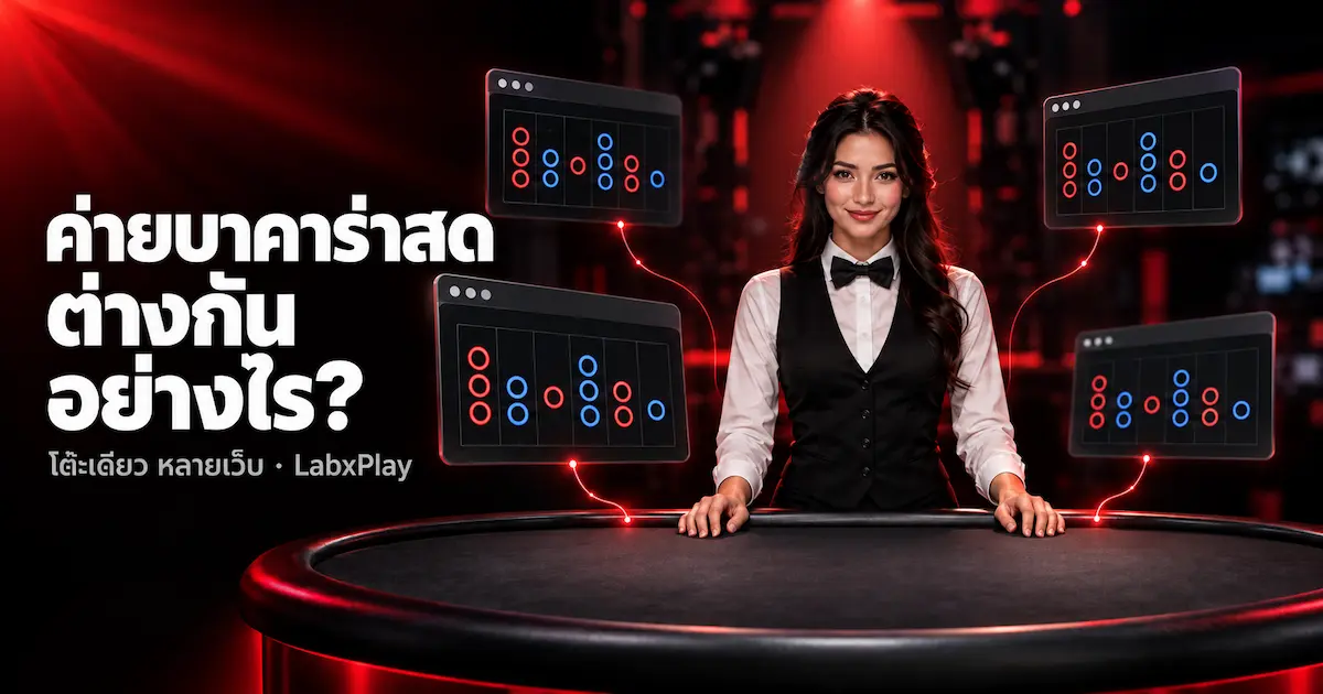 โต๊ะบาคาร่าสดโต๊ะเดียวถ่ายทอดไปยังหลายเว็บ และแสดงเค้าไพ่เดียวกัน – LabxPlay